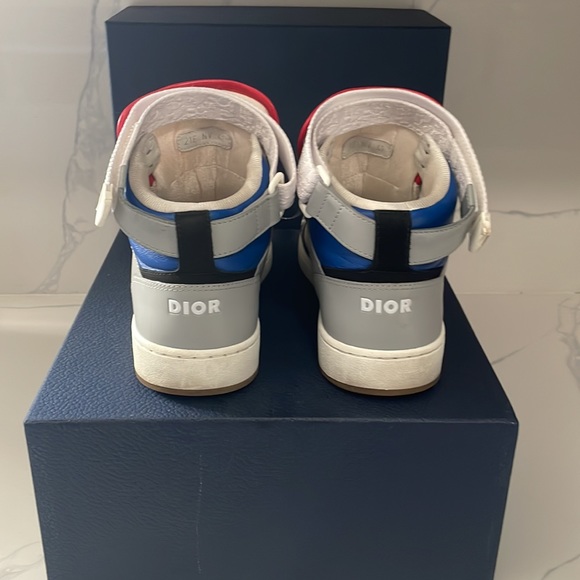Christian Dior B27 High Top 'Dior Oblique Galaxy - Grey Blue' - Picture 7 of 8